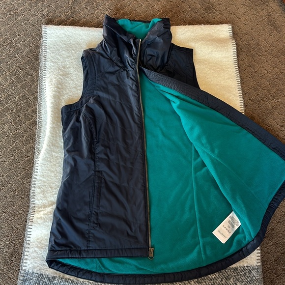 Columbia Lightweight Quilted Puffer Vest Navy/Teal Womens Size Small - Picture 5 of 7